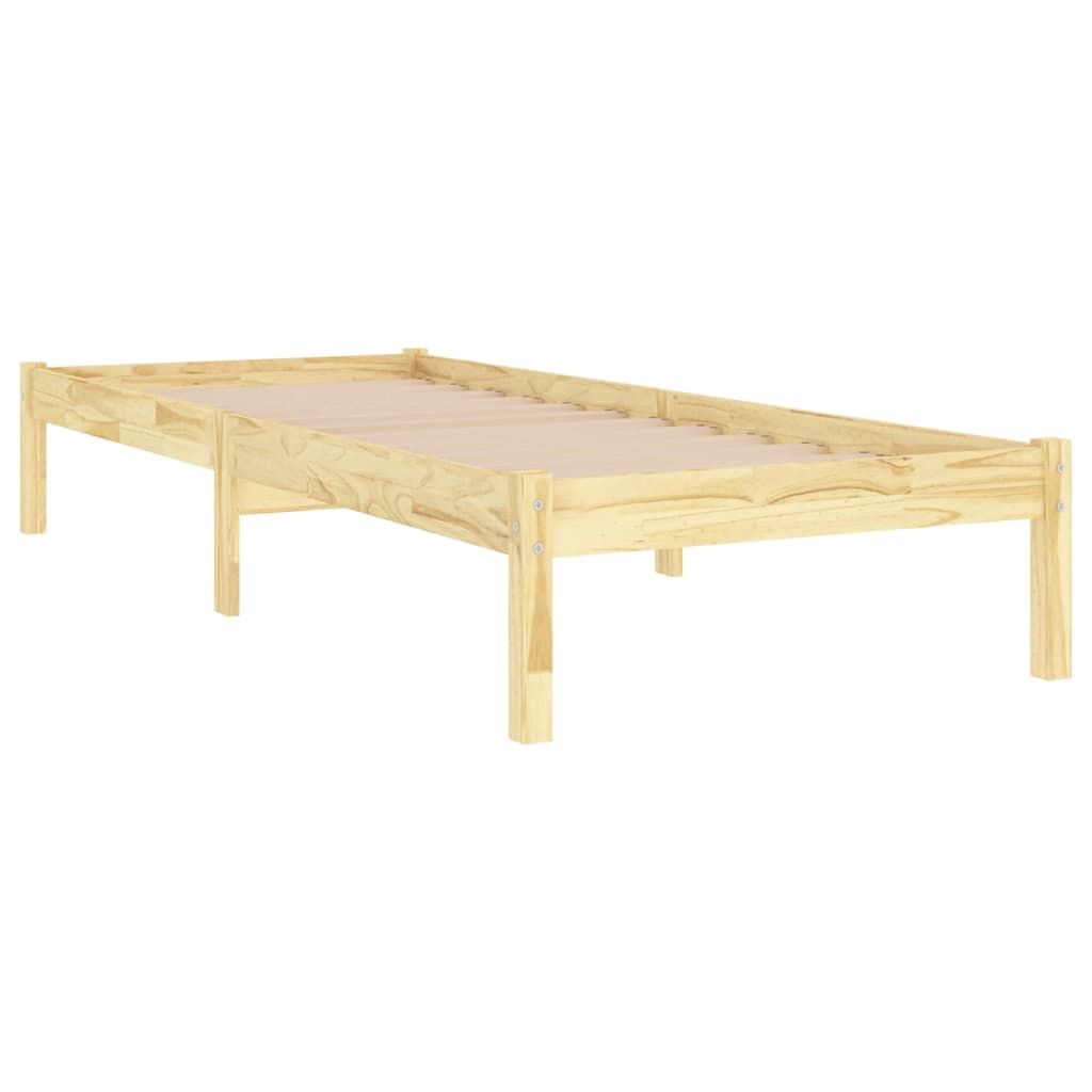 Bed Frame Solid Wood 92X187 Cm Single Size