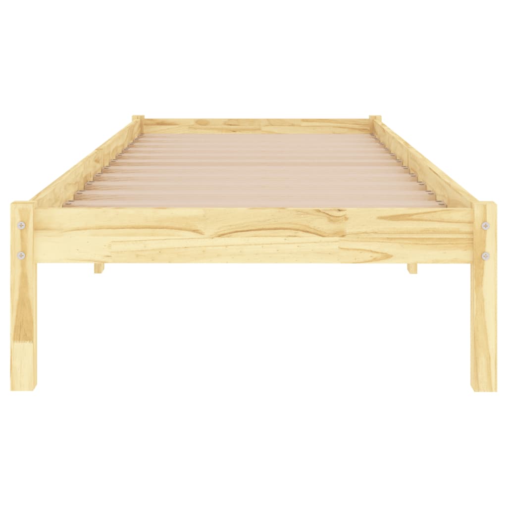 Bed Frame Solid Wood 92X187 Cm Single Size