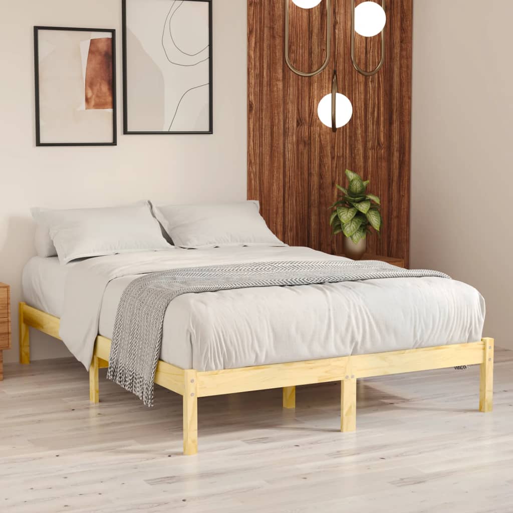 Bed Frame Solid Wood 92X187 Cm Single Size