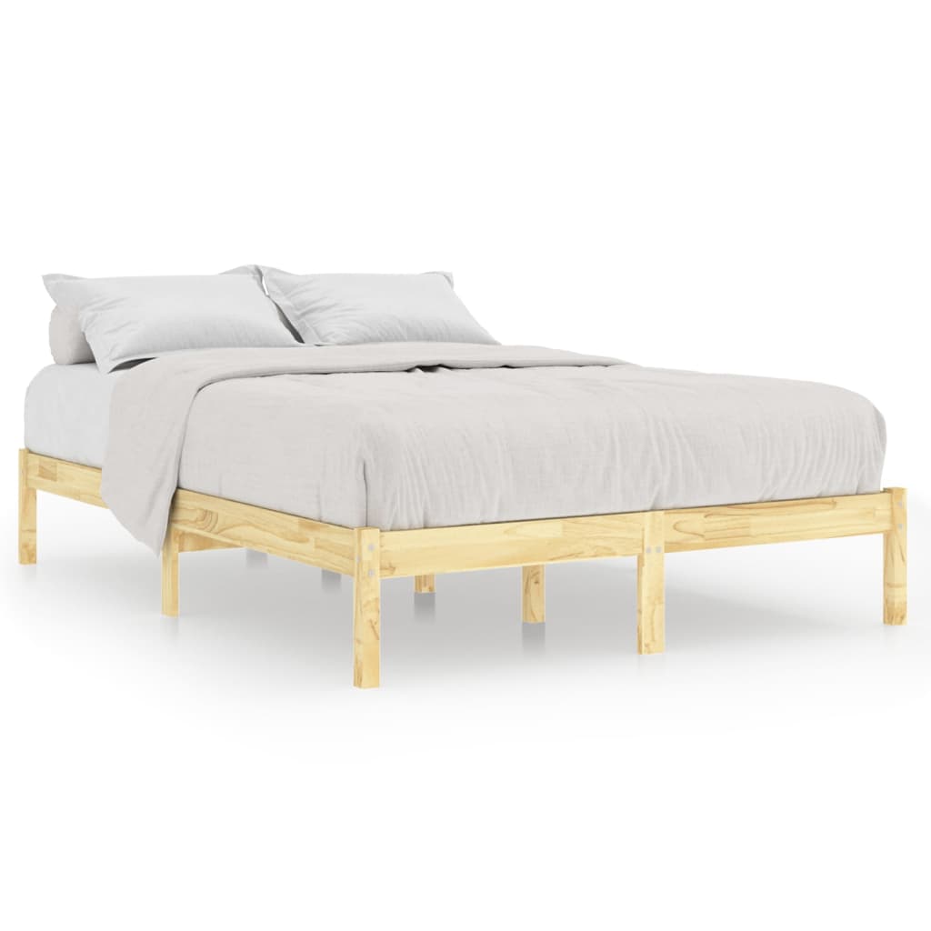 Bed Frame Solid Wood 153X203 Cm Queen Size