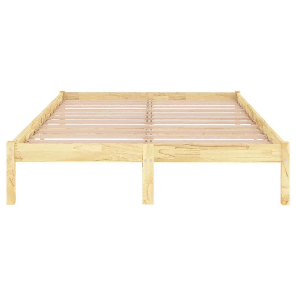 Bed Frame Solid Wood 153X203 Cm Queen Size