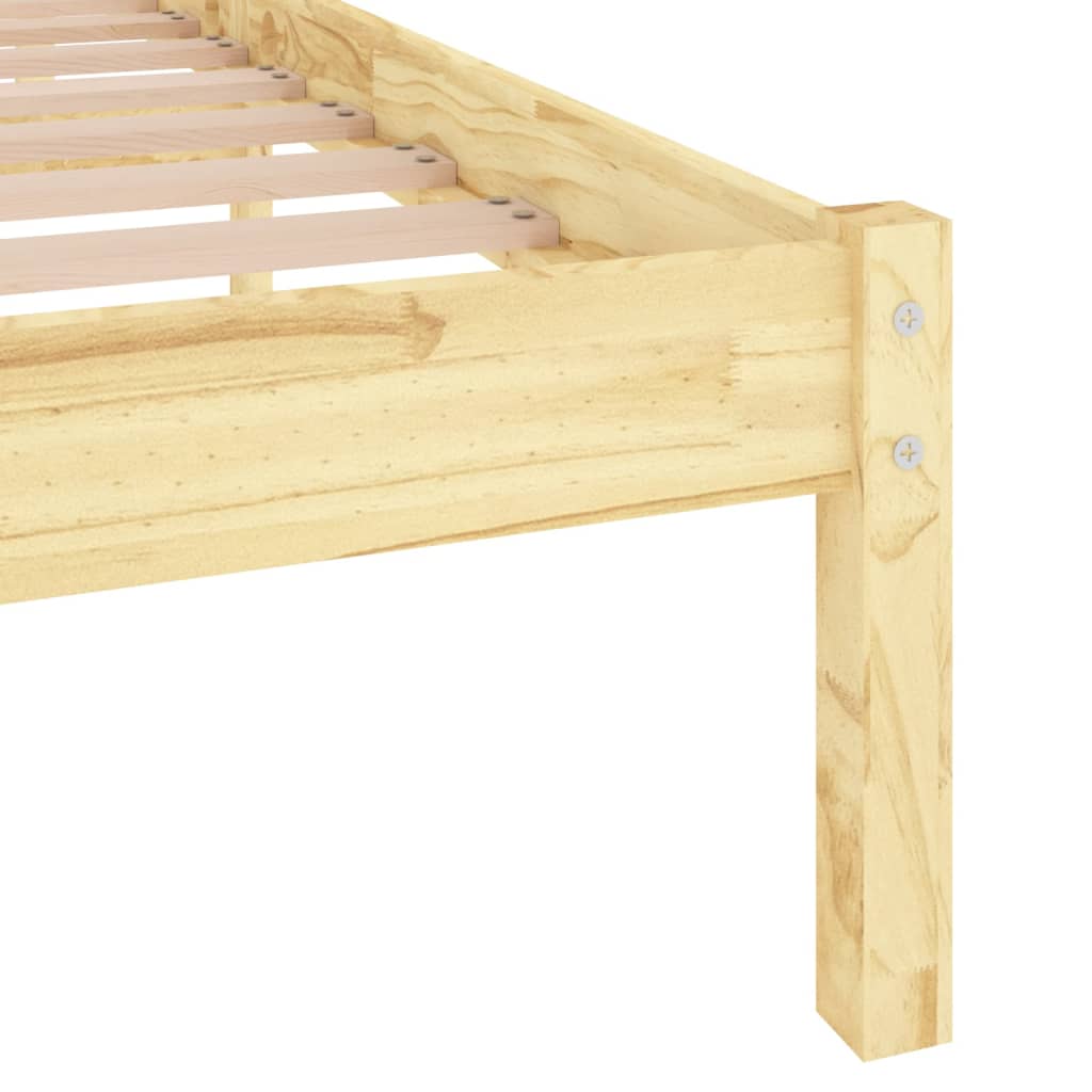 Bed Frame Solid Wood 153X203 Cm Queen Size