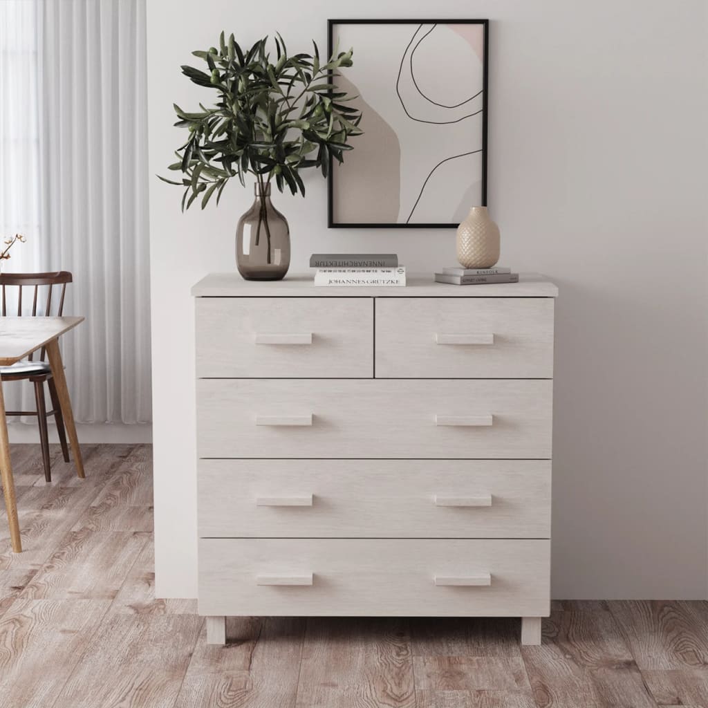 Sideboard &quot;Hamar&quot; Honey Brown 79X40X80 Cm Solid Wood Pine