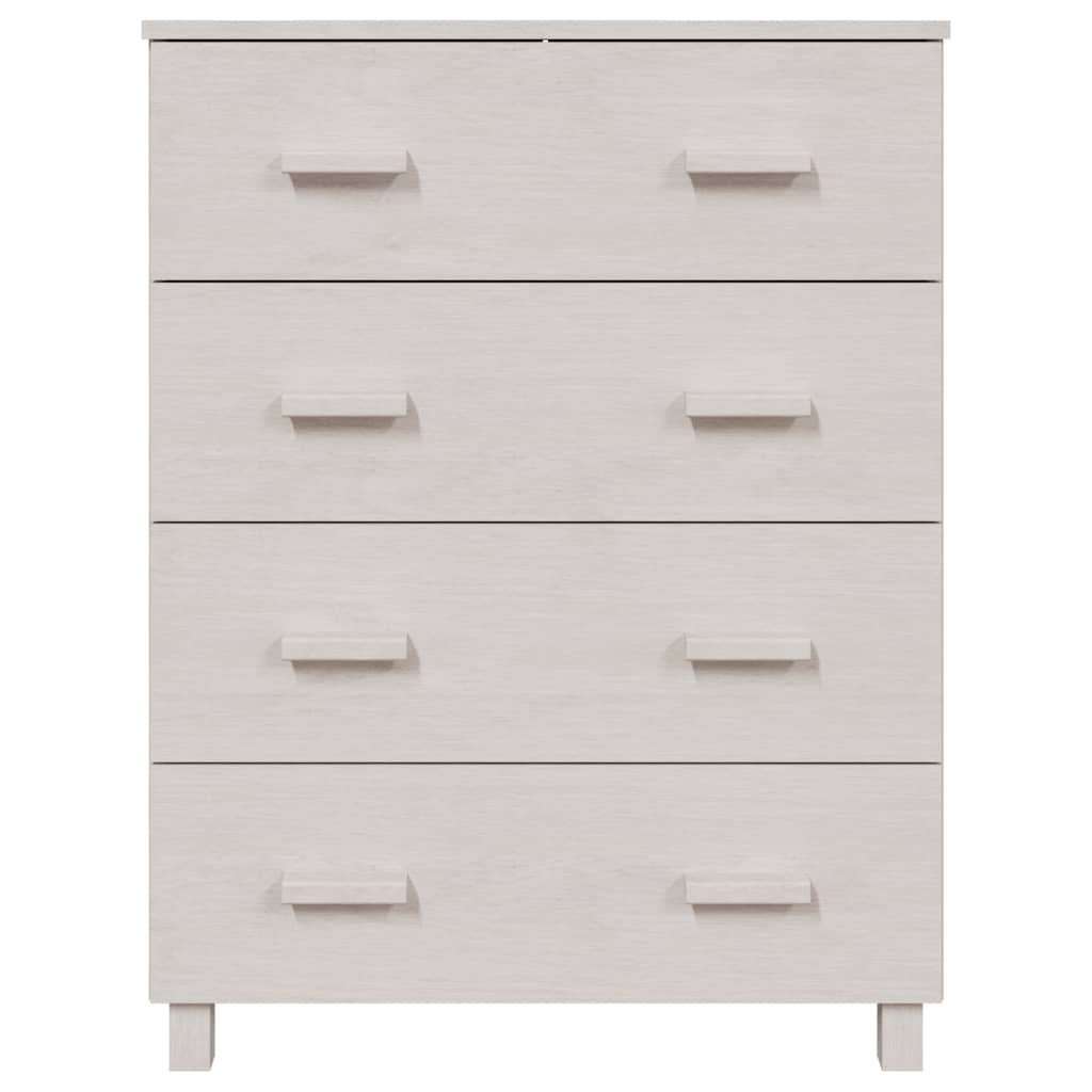 Sideboard HAMAR White 79x40x103.5 cm Solid Wood Pine