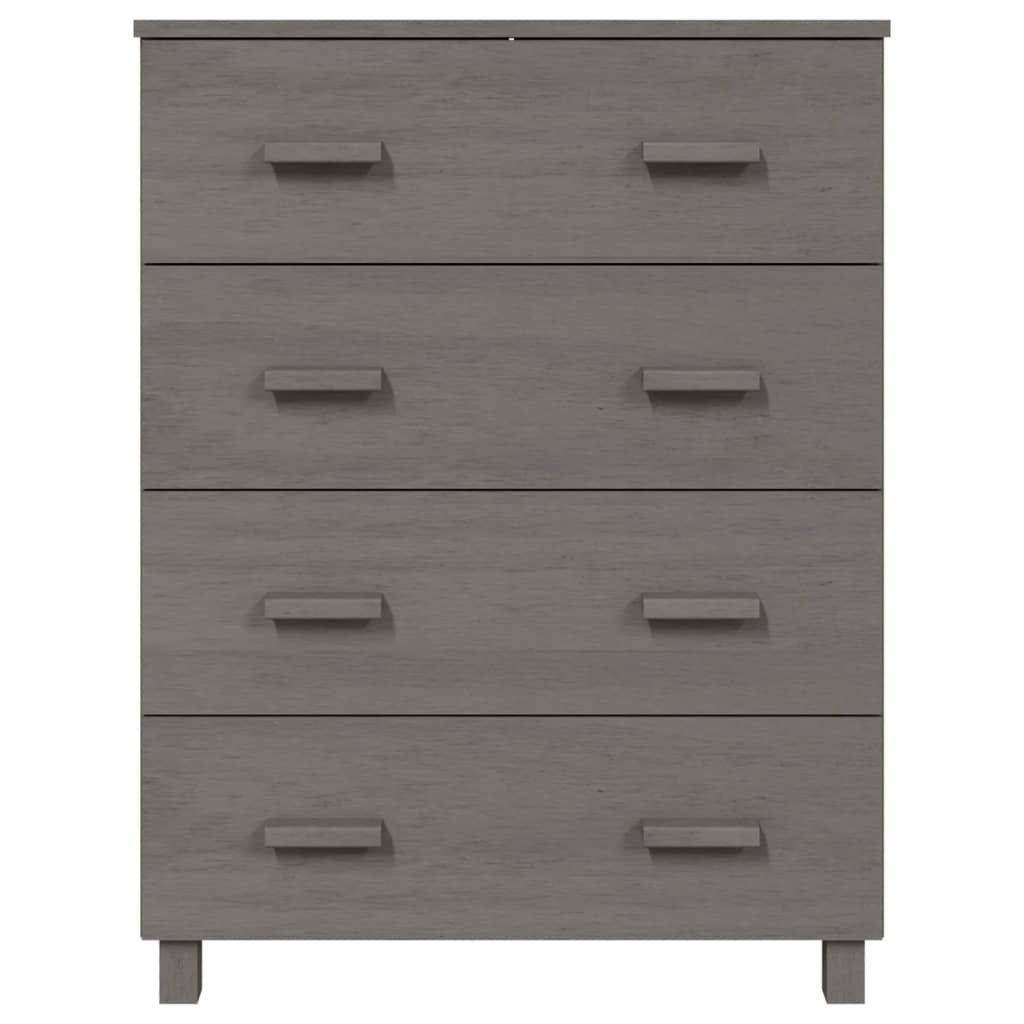 Sideboard Hamar Light Grey 79X40X103.5 Cm Solid Wood Pine