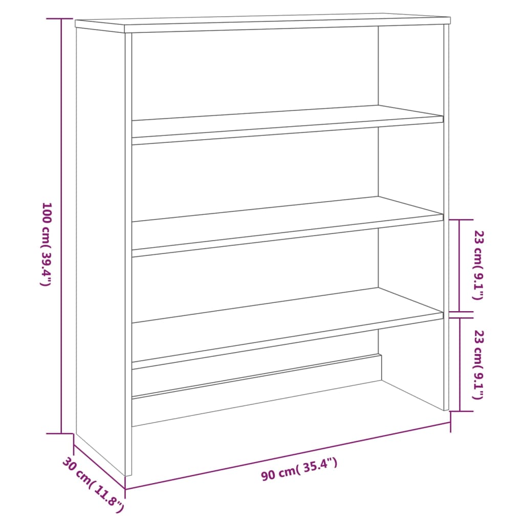 Top For Highboard&quot;Hamar&quot; 90X30X00Cm Solid Wood Pine