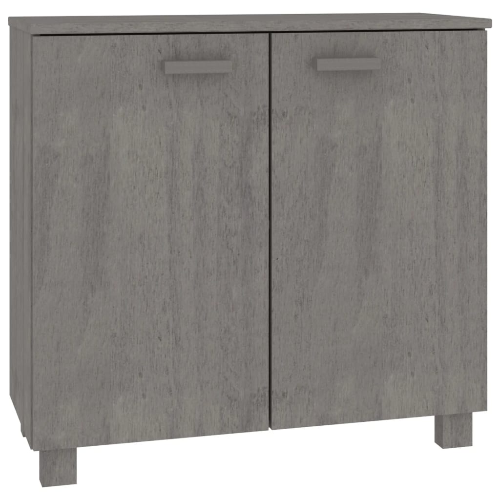 Sideboard &quot;Hamar&quot; Light Grey 85X35X80 Cm Solid Wood Pine