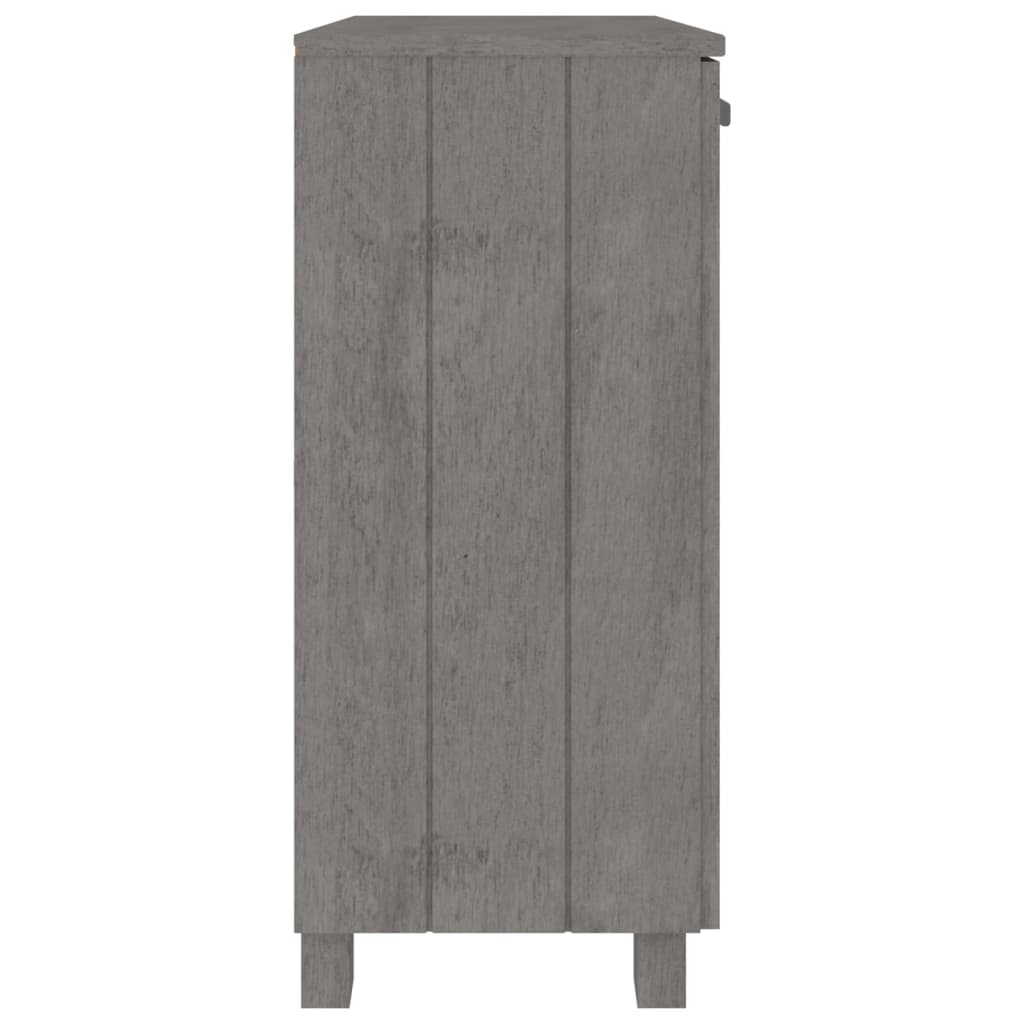 Sideboard &quot;Hamar&quot; Light Grey 85X35X80 Cm Solid Wood Pine