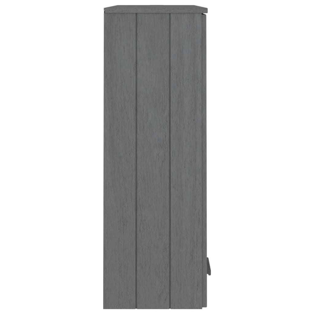 Top for Highboard"HAMAR" Dark Grey 85x35x100cm Solid Wood Pine