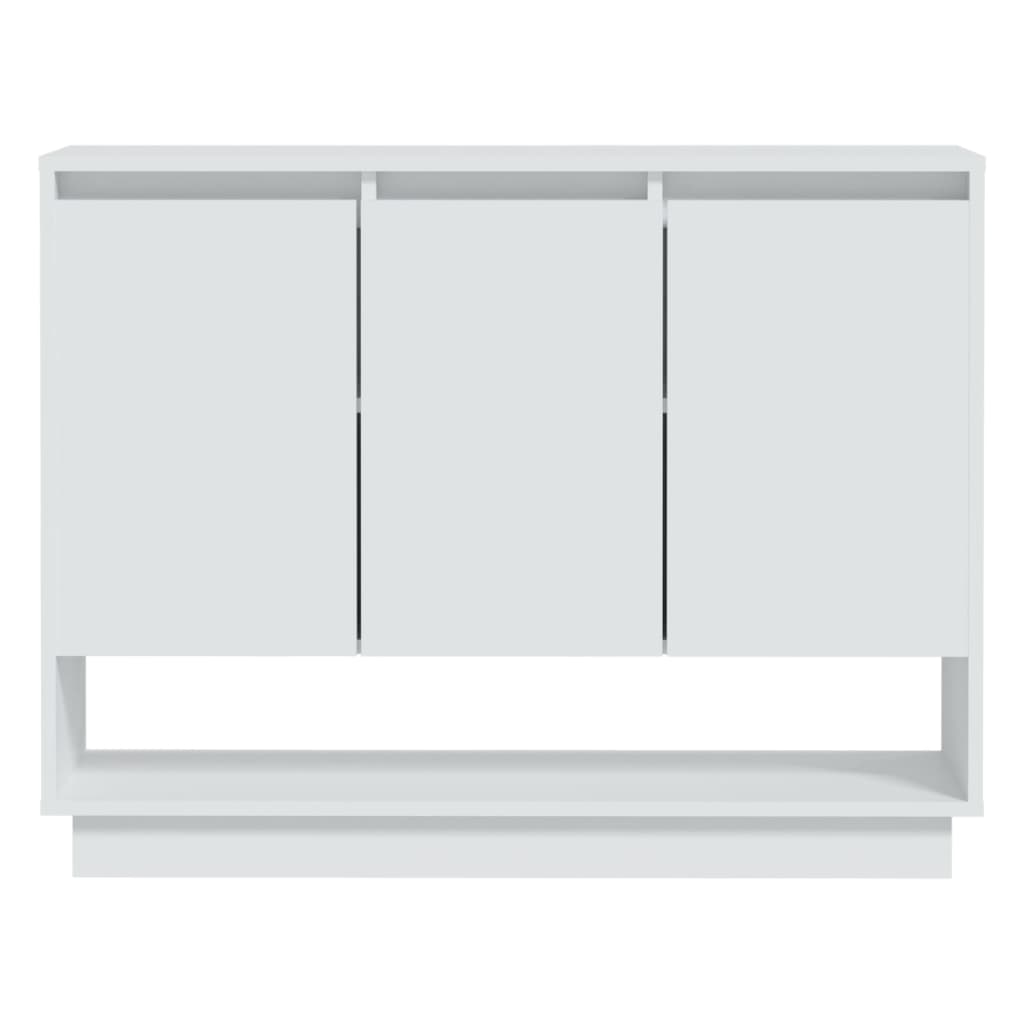 Sideboard White 97x31x75 cm Engineered Wood