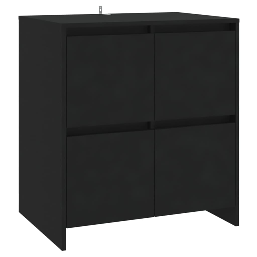 Sideboard Black 70x41x75 cm Engineered Wood