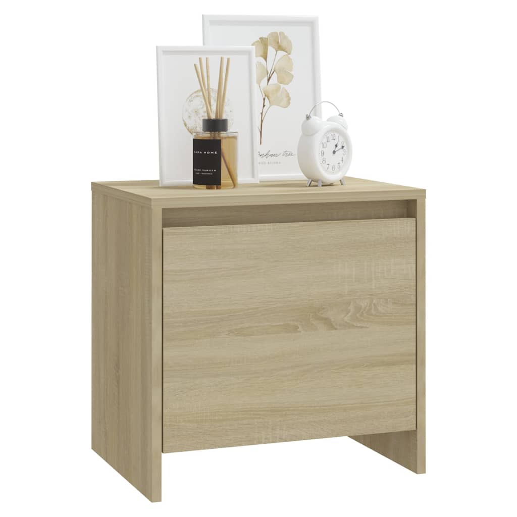 Bedside Cabinet Sonoma Oak 45x34x44.5 cm Engineered Wood