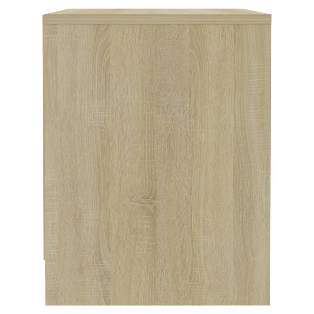 Bedside Cabinet Sonoma Oak 45x34x44.5 cm Engineered Wood