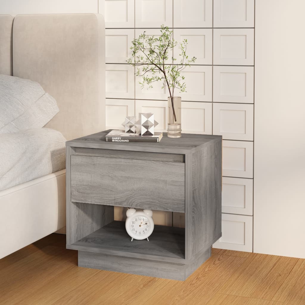 Bedside Cabinets 2 pcs Grey Sonoma 45x34x44 cm Engineered Wood