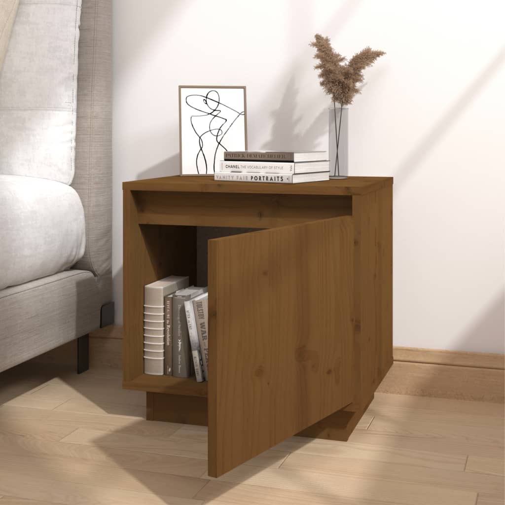 Bedside Cabinets 2 pcs Honey Brown 40x30x40 cm Solid Wood Pine