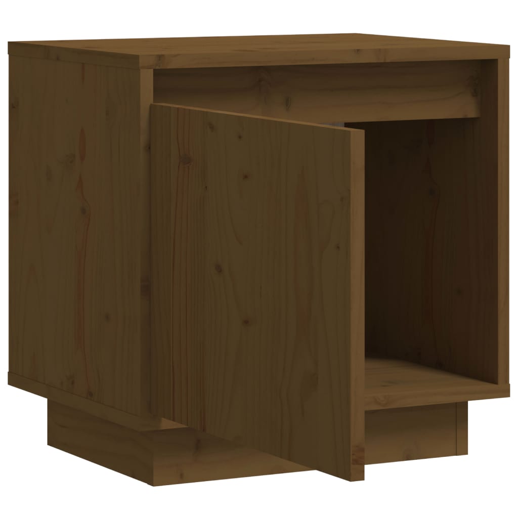 Bedside Cabinets 2 pcs Honey Brown 40x30x40 cm Solid Wood Pine