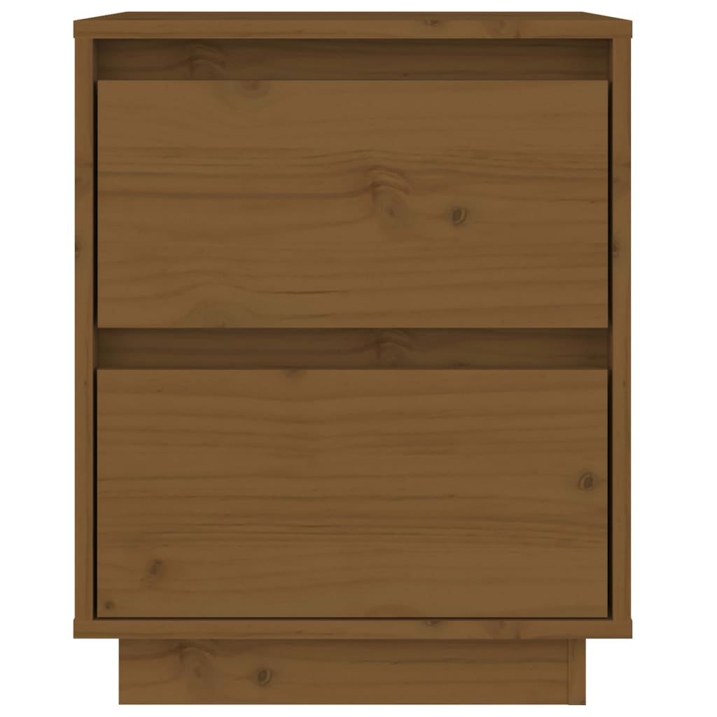 Bedside Cabinet Honey Brown 40x35x50 cm Solid Wood Pine