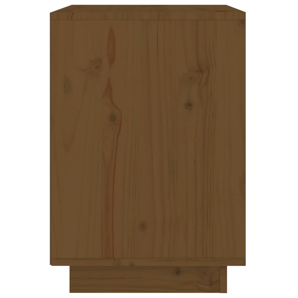 Bedside Cabinet Honey Brown 40x35x50 cm Solid Wood Pine