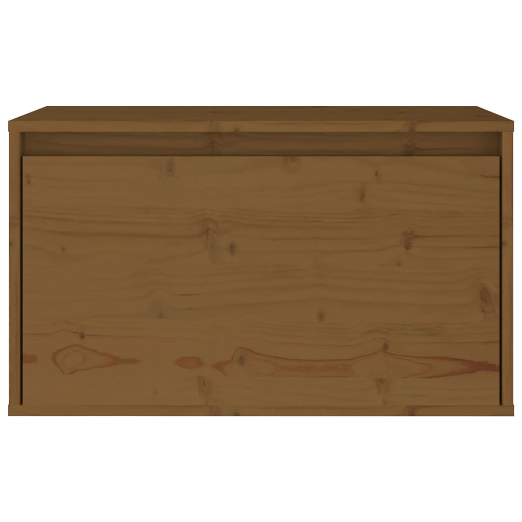 Wall Cabinet Honey Brown 60x30x35 cm Solid Wood Pine