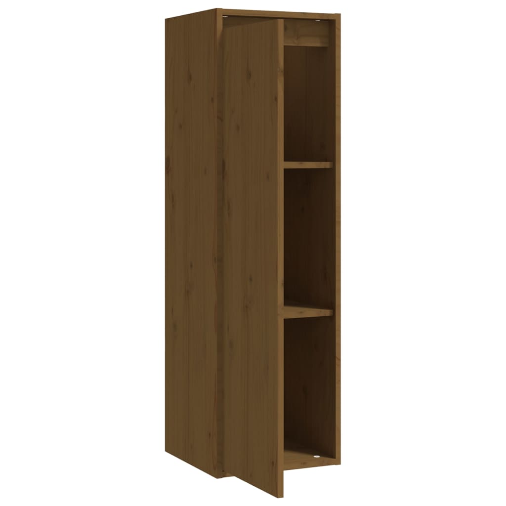 Wall Cabinet Honey Brown 30x30x100 cm Solid Wood Pine