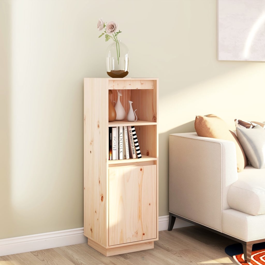 Highboard 37X34X0 Cm Solid Wood Pine