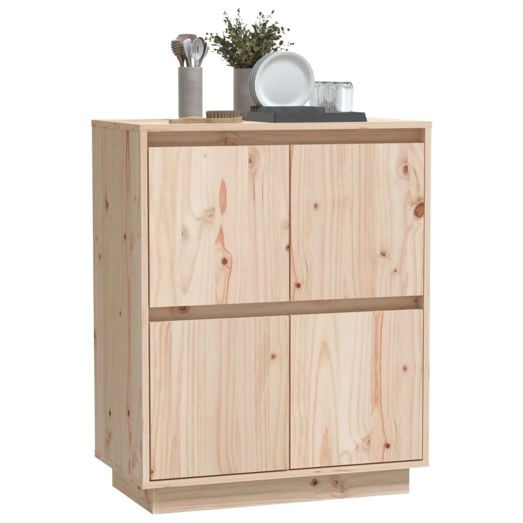 Sideboard 60X34X75 Cm Solid Wood Pine