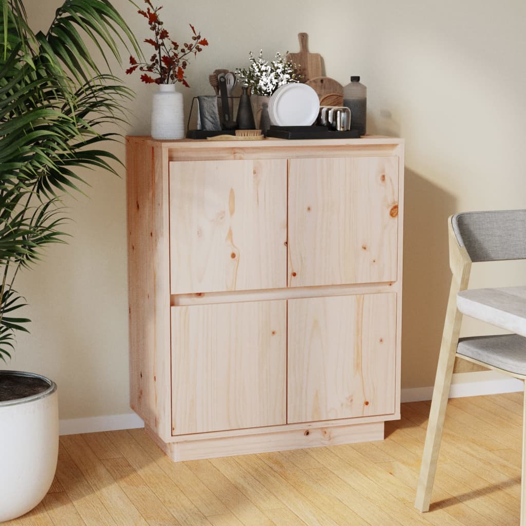 Sideboard 60X34X75 Cm Solid Wood Pine