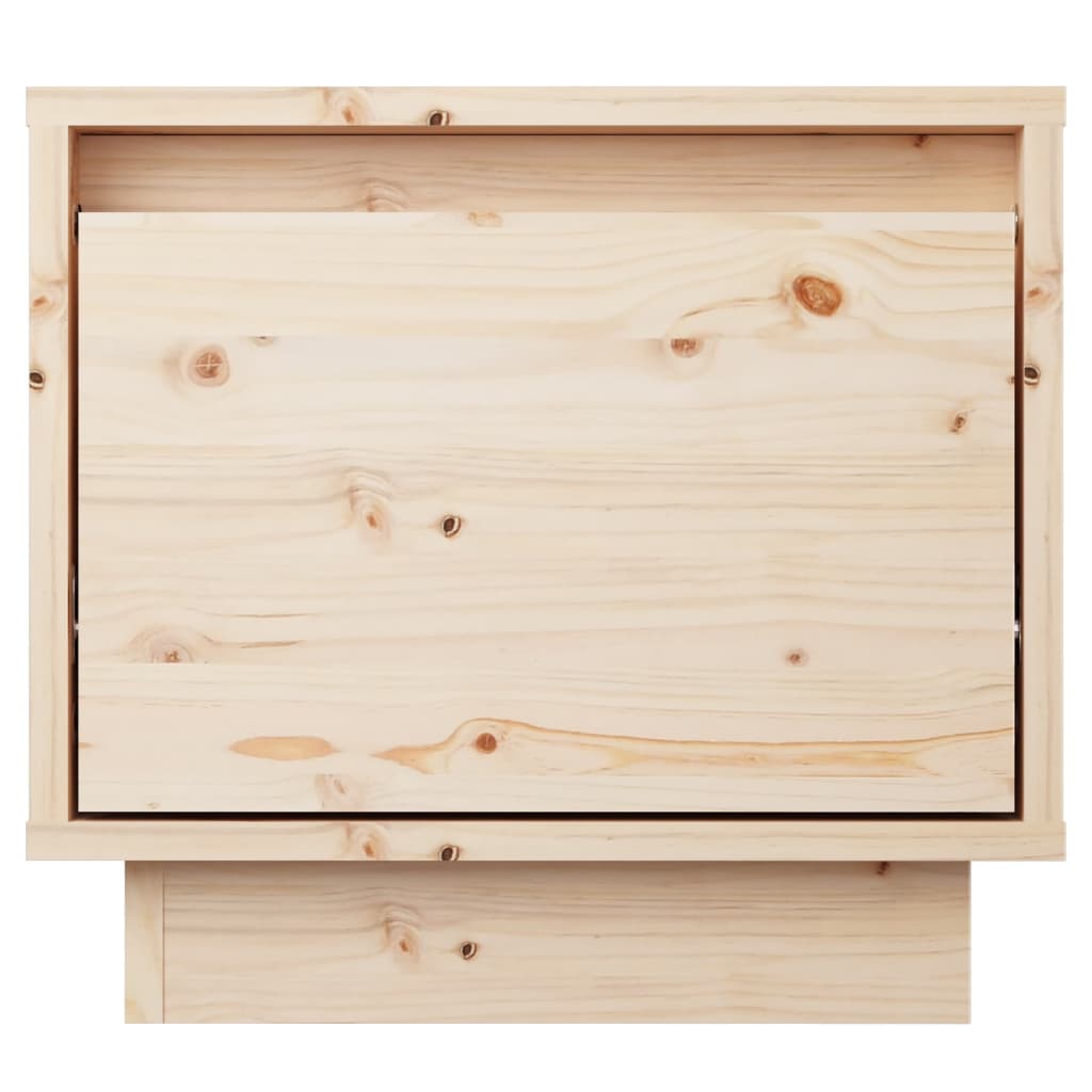 Bedside Cabinets Pcs 35X34X3 Cm Solid Wood Pine