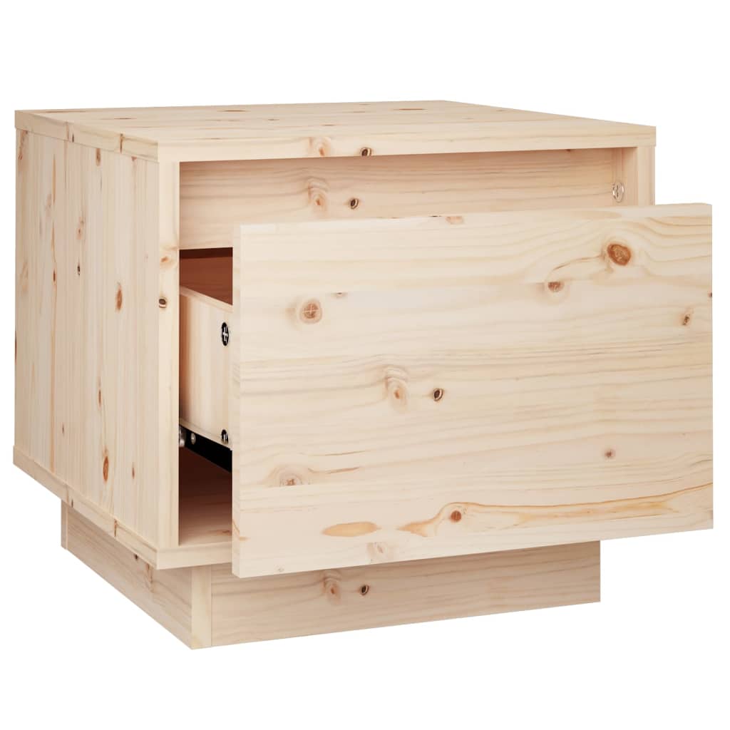 Bedside Cabinets Pcs 35X34X3 Cm Solid Wood Pine