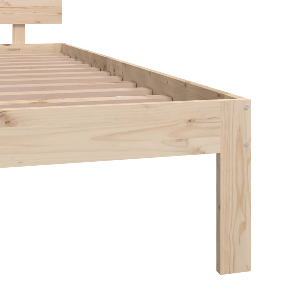 Bed Frame Solid Wood 183x203 cm King Size