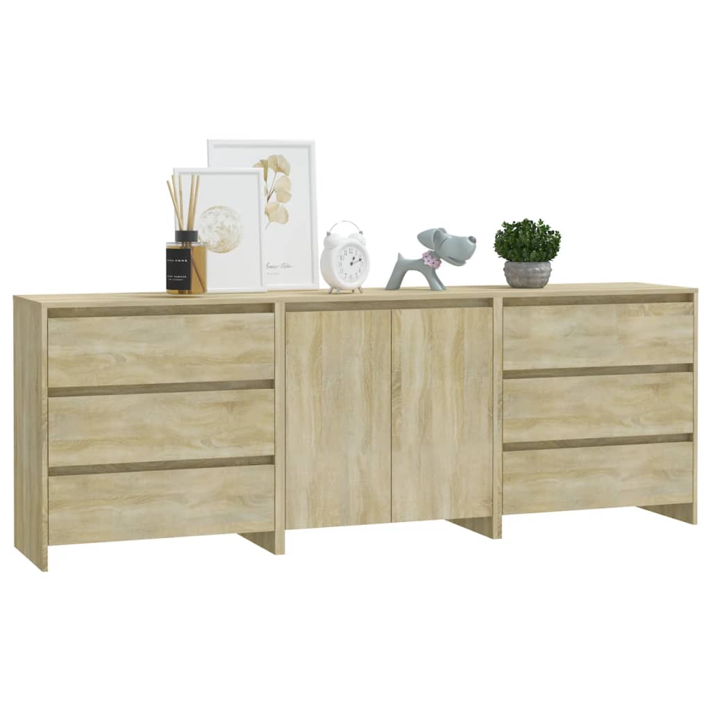 Piece Sideboard Engineered Wood