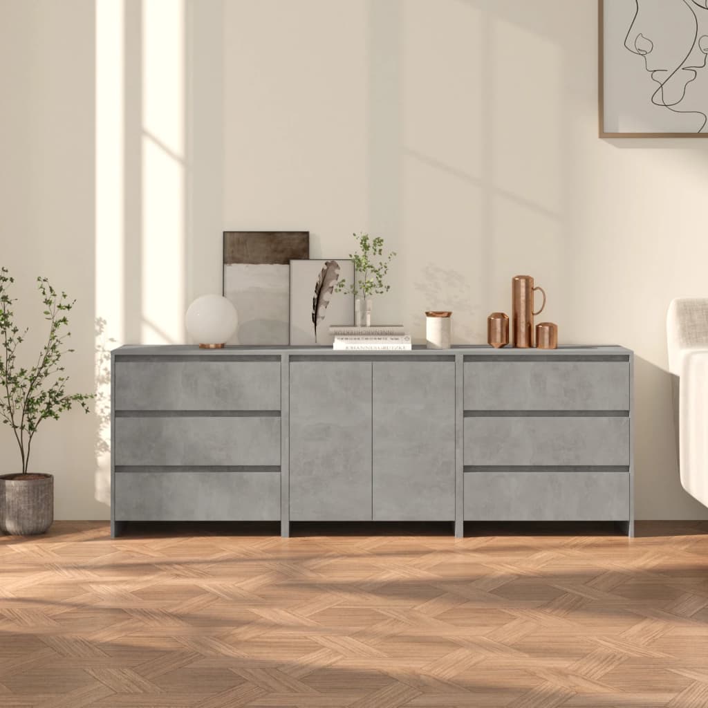 Piece Sideboard Engineered Wood