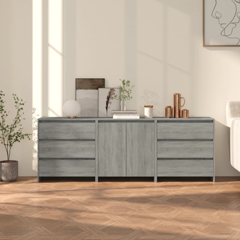 Piece Sideboard Engineered Wood