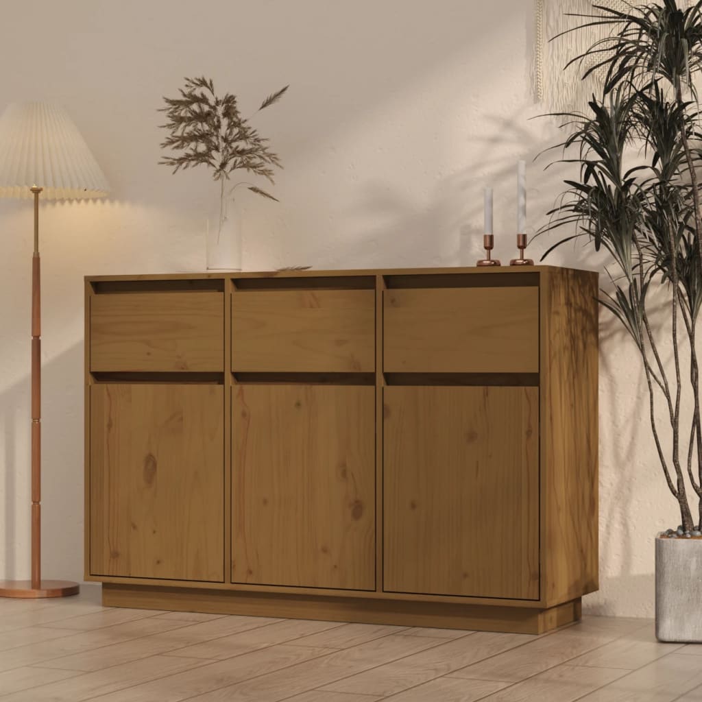 Sideboard 0X34X75 Cm Solid Wood Pine