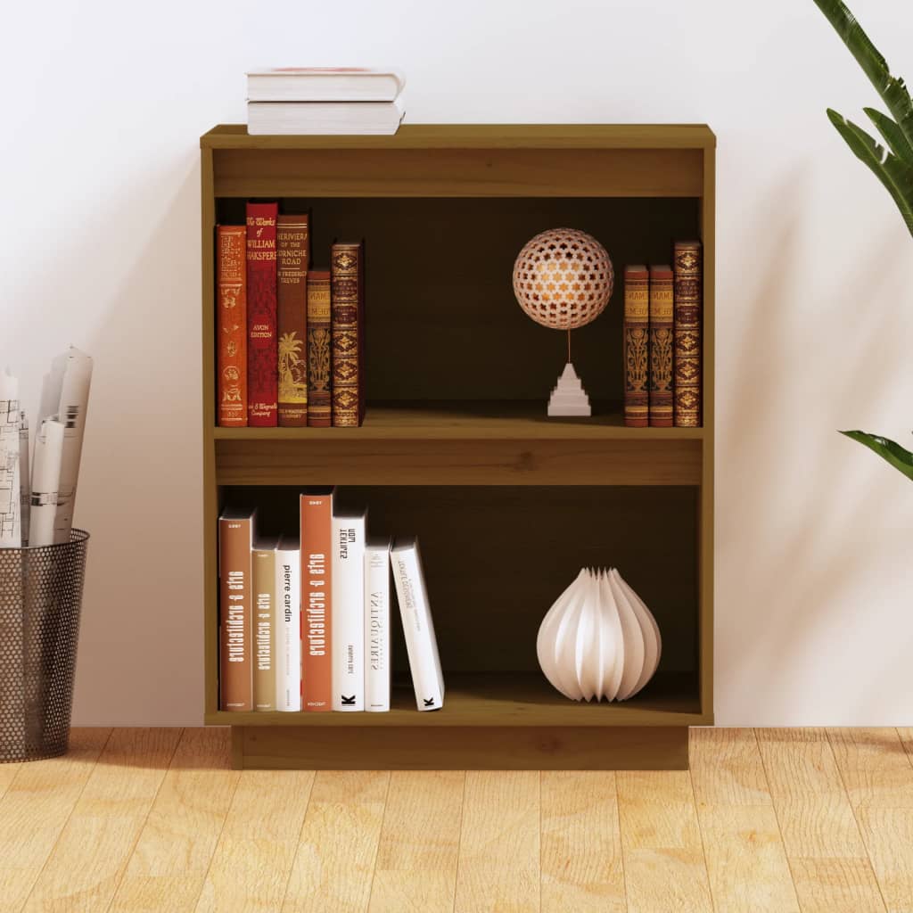 Console Cabinet Honey Brown 60X34X75 Cm Solid Wood Pine