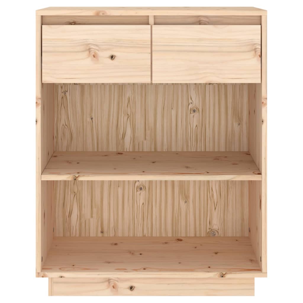 Console Cabinet 60X34X75 Cm Solid Wood Pine