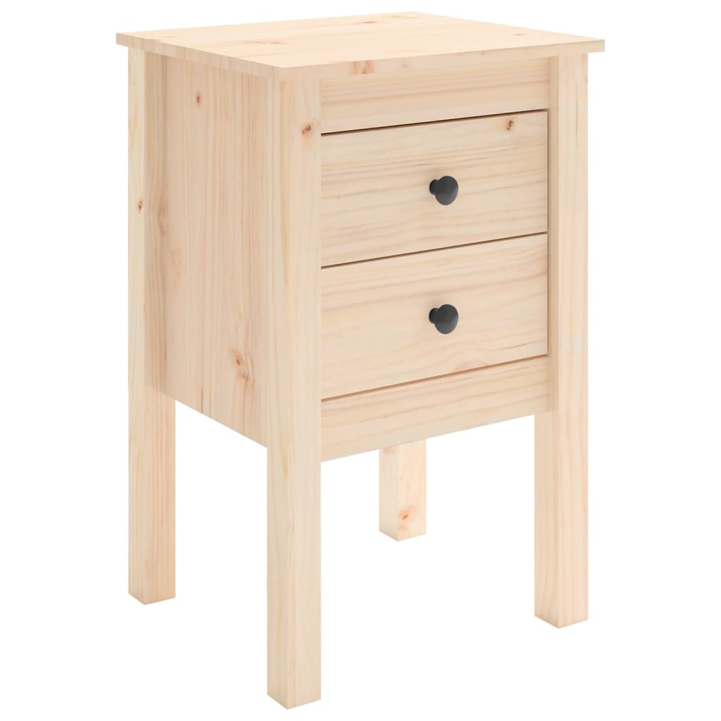 Bedside Cabinet 40X35X6.5 Cm Solid Wood Pine