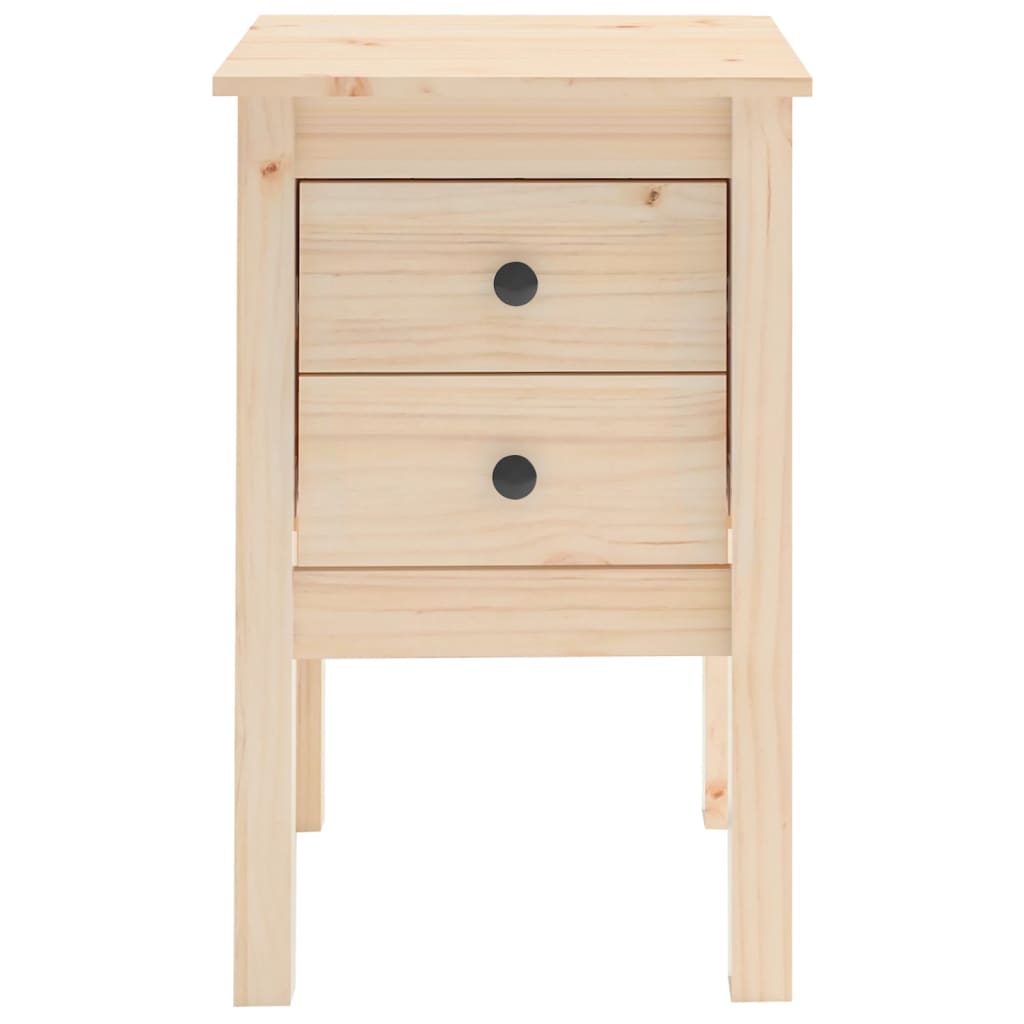 Bedside Cabinet 40X35X6.5 Cm Solid Wood Pine