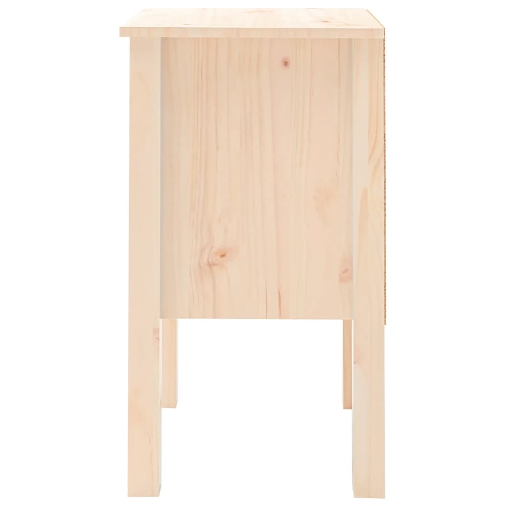 Bedside Cabinet 40X35X6.5 Cm Solid Wood Pine