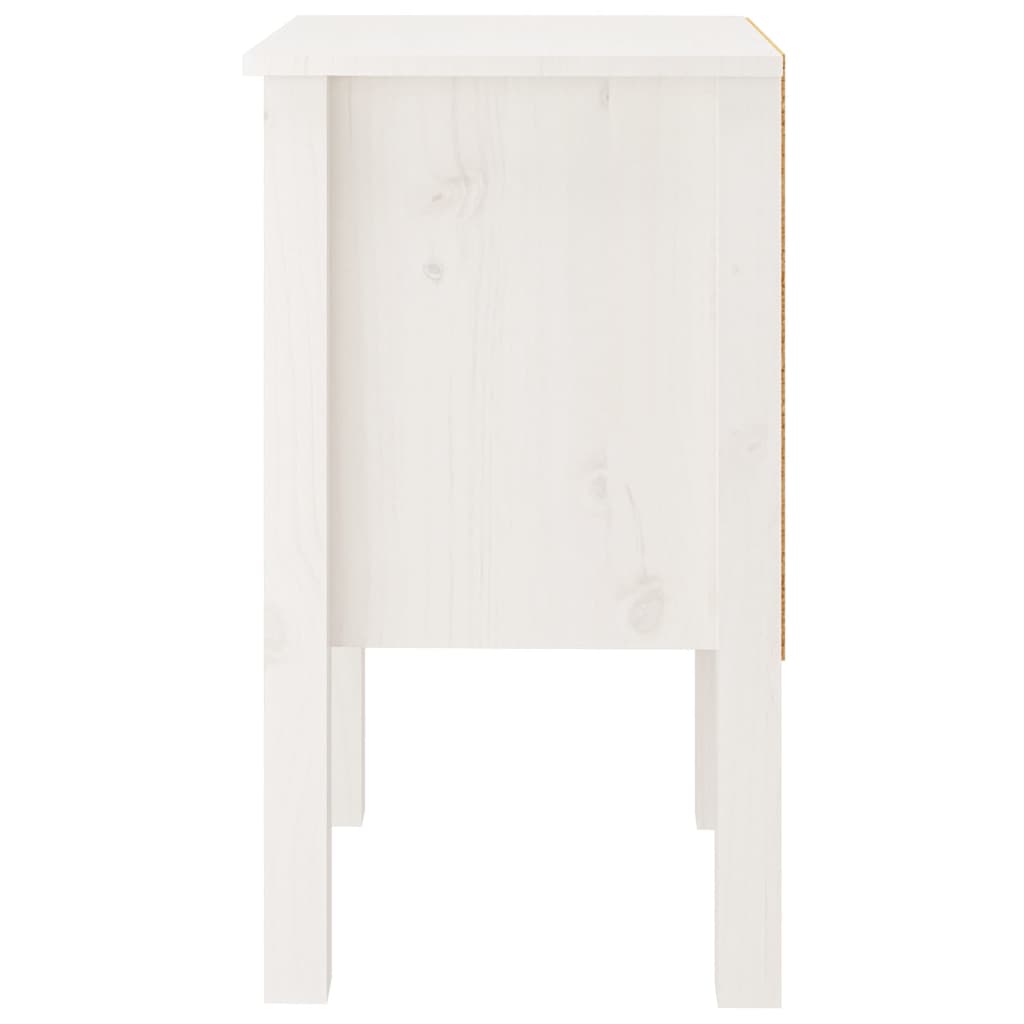 Bedside Cabinets 2 pcs White 40x35x61.5 cm Solid Wood Pine