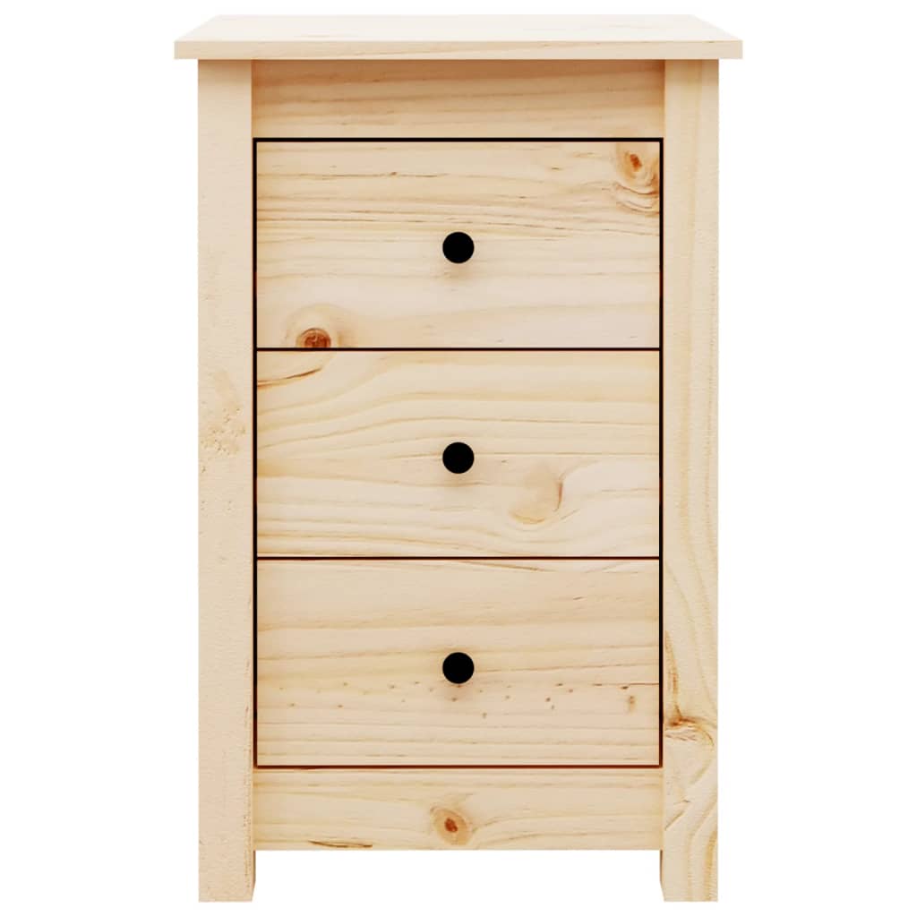 Bedside Cabinet 40X35X6.5 Cm Solid Wood Pine