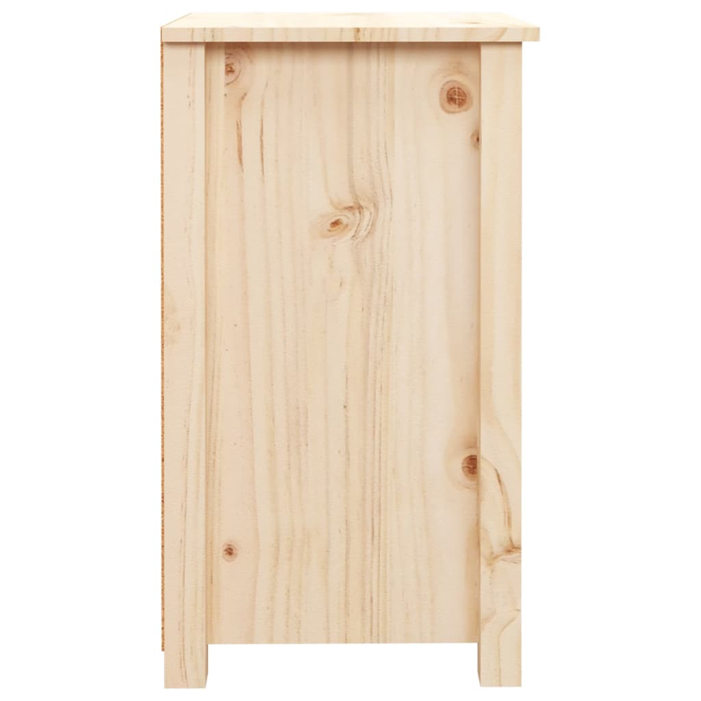 Bedside Cabinet 40X35X6.5 Cm Solid Wood Pine