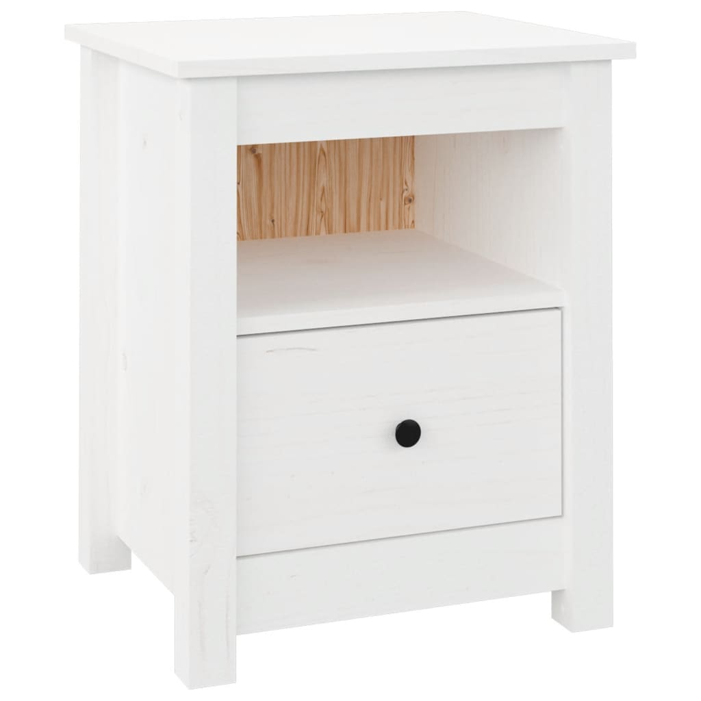 Bedside Cabinet 40X35X49 Cm Solid Wood Pine