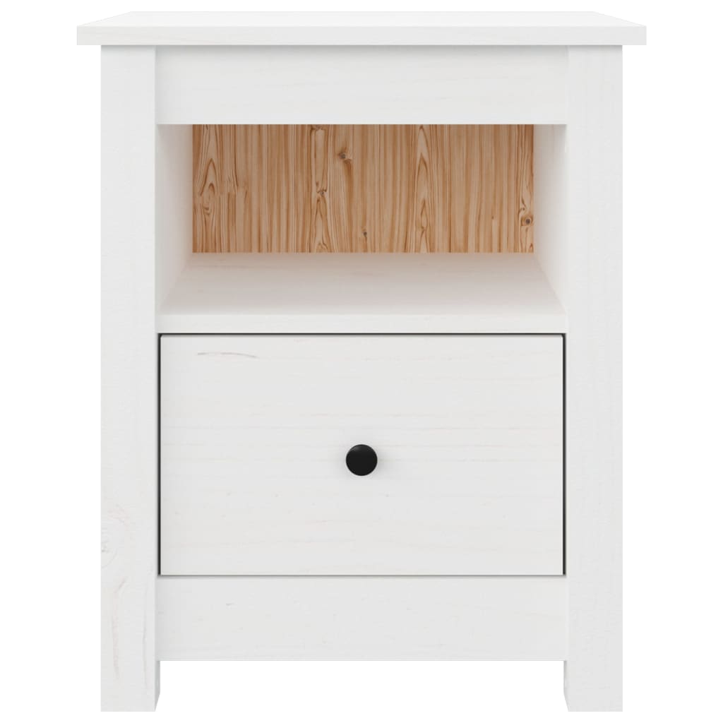 Bedside Cabinet 40X35X49 Cm Solid Wood Pine