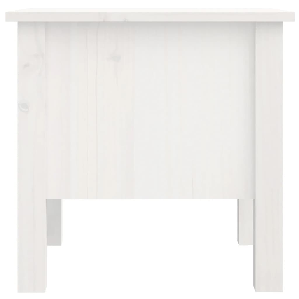 Side Tables 2 pcs White 40x40x39 cm Solid Wood Pine