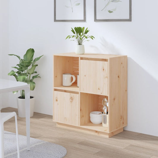 Sideboard 74X35X80Cm Solid Wood Pine