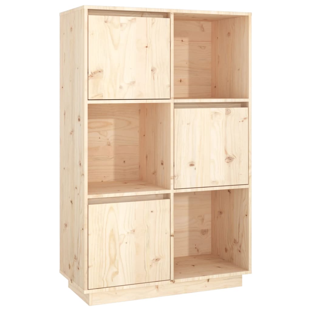 Highboard 74X35X7 Cm Solid Wood Pine