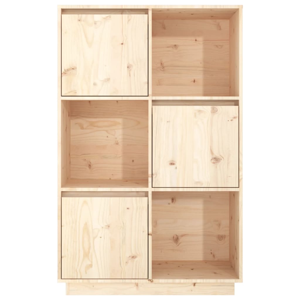 Highboard 74X35X7 Cm Solid Wood Pine