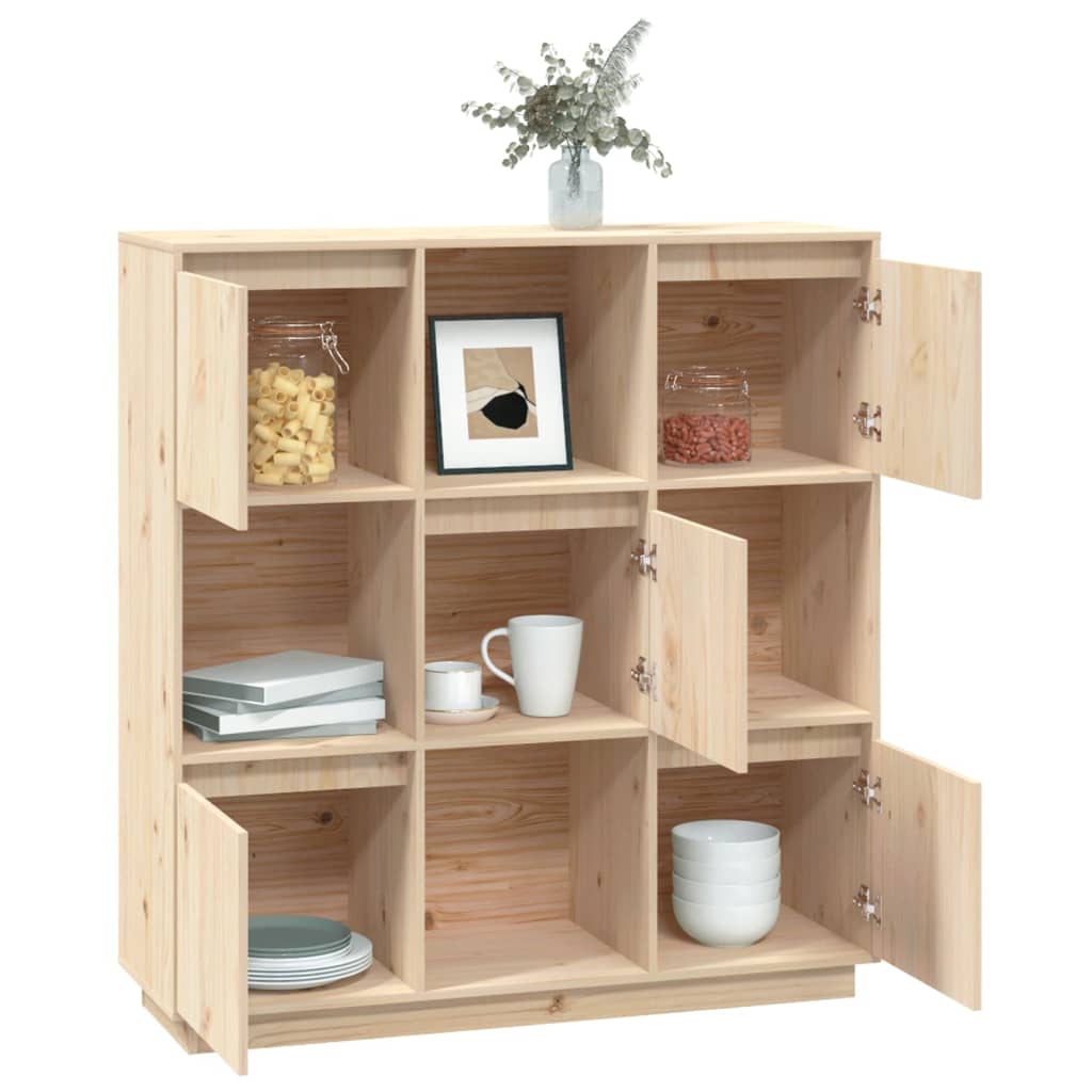 Highboard 0.5X35X7 Cm Solid Wood Pine