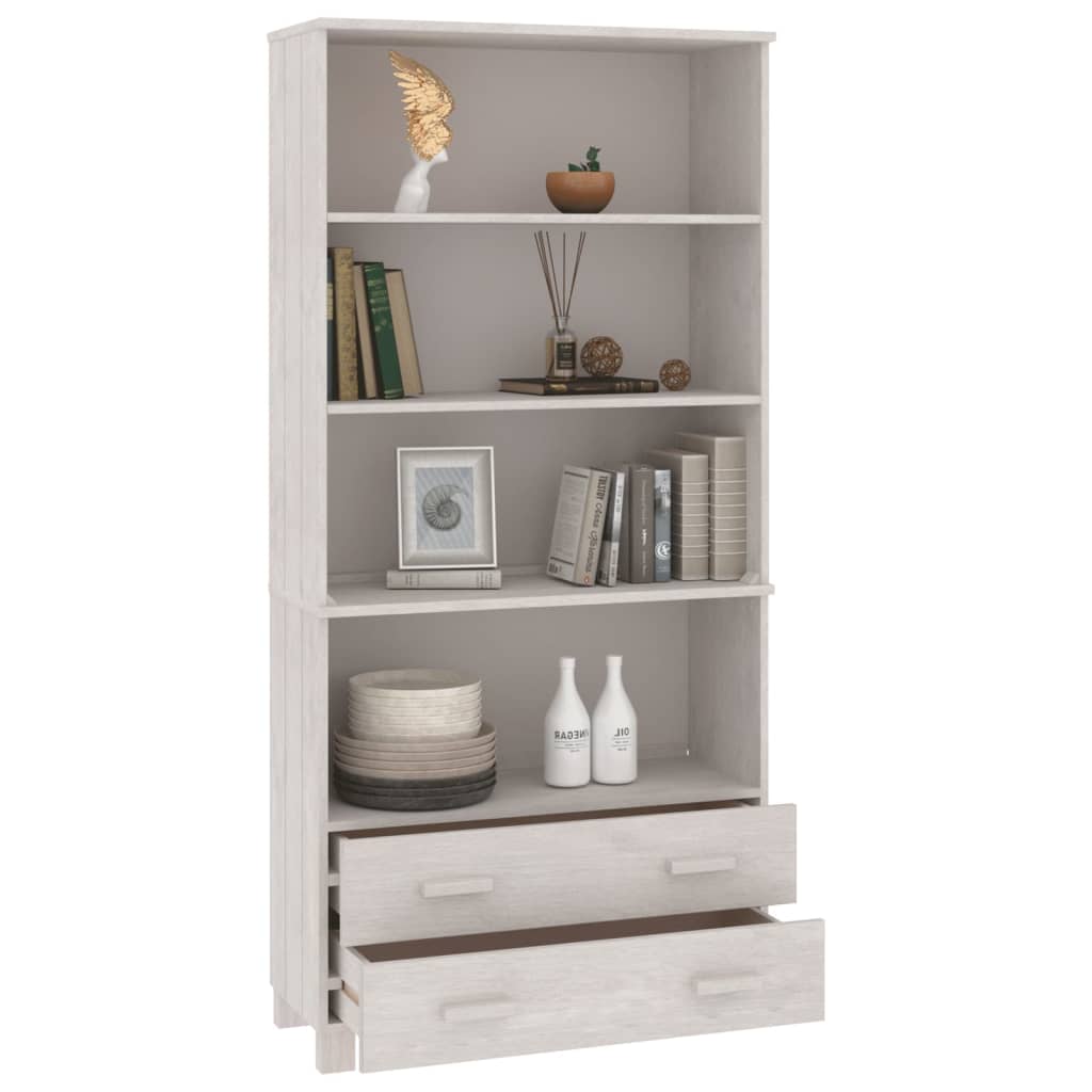 Highboard &quot;Hamar&quot; Solid Wood Pine White